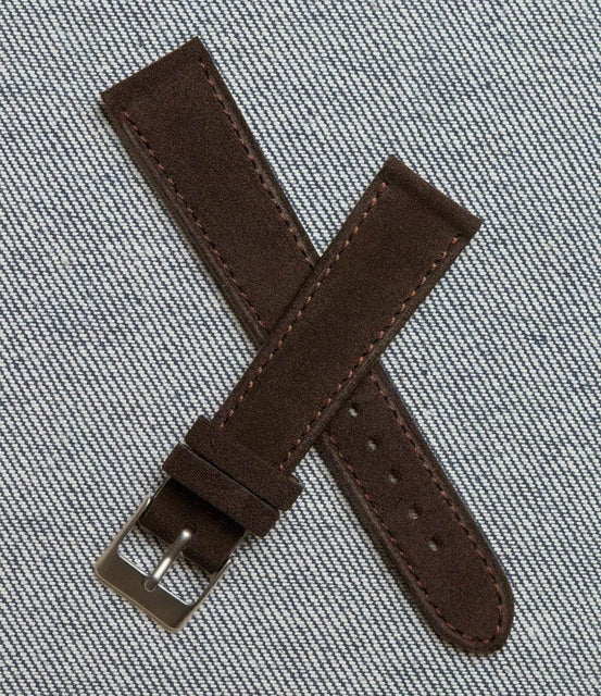 Windup Watch Shop Strap 19mm / Espresso Brown Sackett