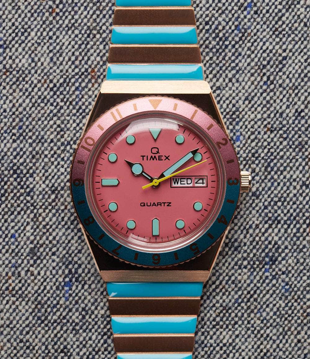 Timex Watch Malibu Rose Gold Q Timex Reissue 36mm