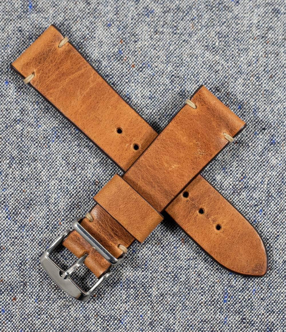 Worn & Wound Strap Tobacco Brown / 18mm / Brushed Model 2 Premium