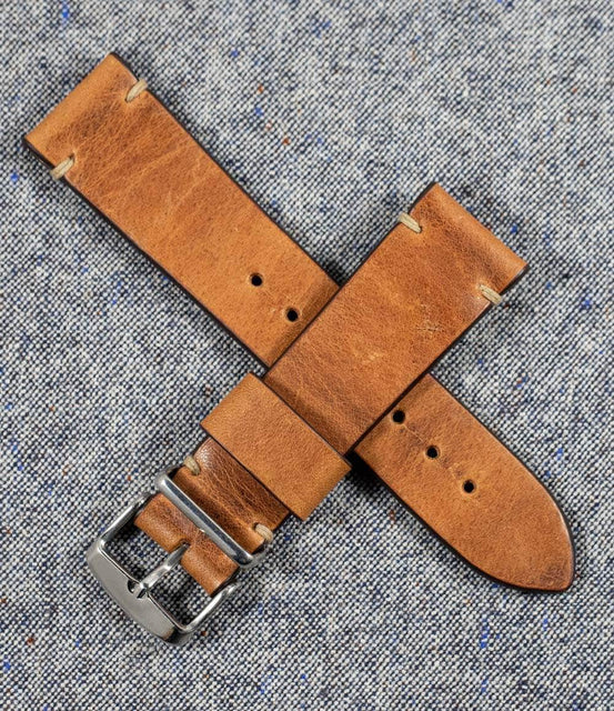 Worn & Wound Strap Tobacco Brown / 18mm / Brushed Model 2 Premium