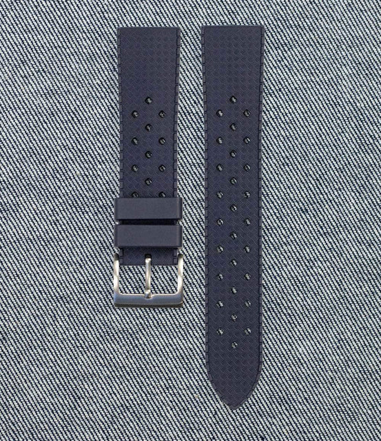 Windup Watch Shop Strap 20mm / Navy Blue Rockaway Vintage Style Rubber