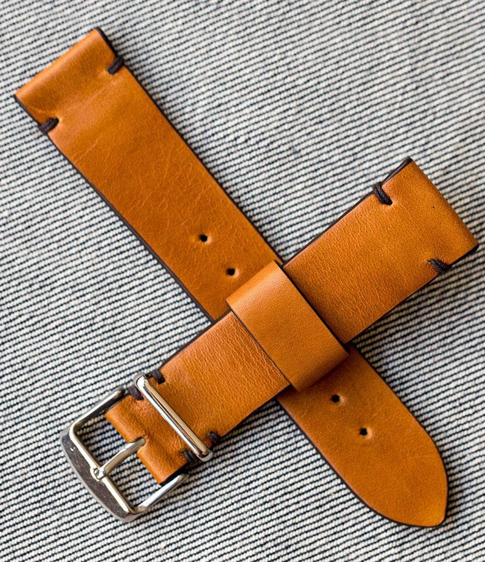 Worn & Wound Strap Rye Tan / 18mm / Brushed Model 2 Premium