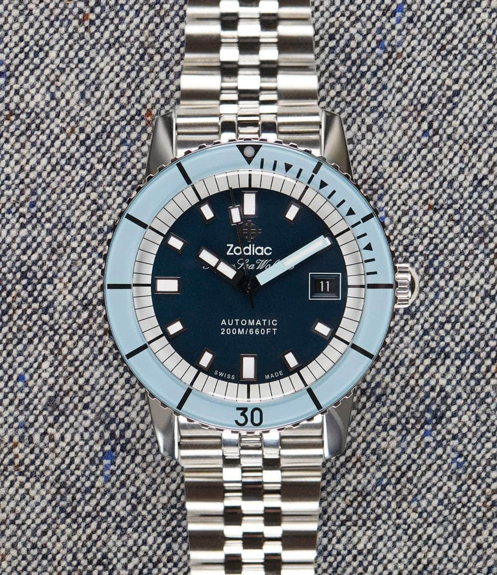 Zodiac Watch Default / Light Blue Super Sea Wolf Compression