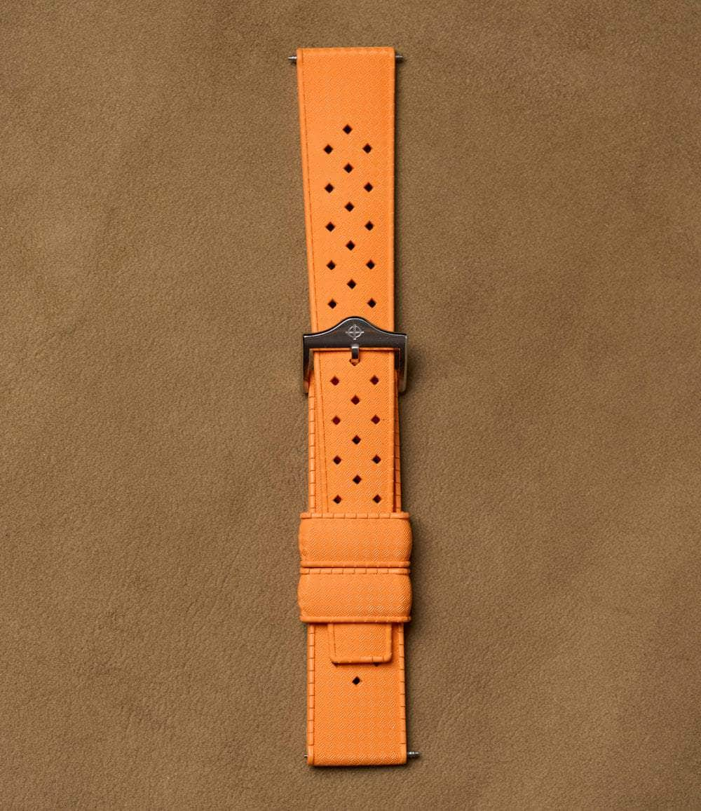 Zodiac Strap Orange 20mm Rubber Strap