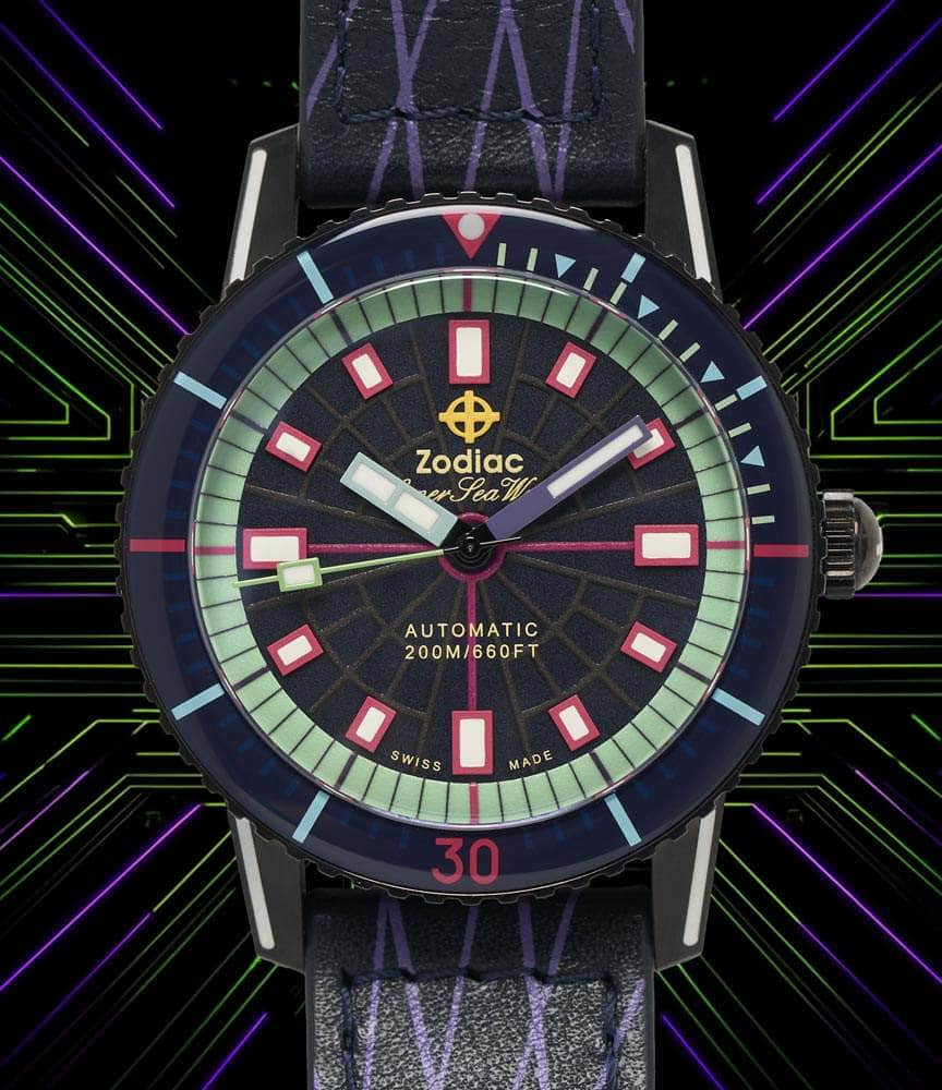 Worn & Wound Watch Ultraviolet Zodiac x Worn & Wound Super Sea Wolf ZO9306 Laser Tag